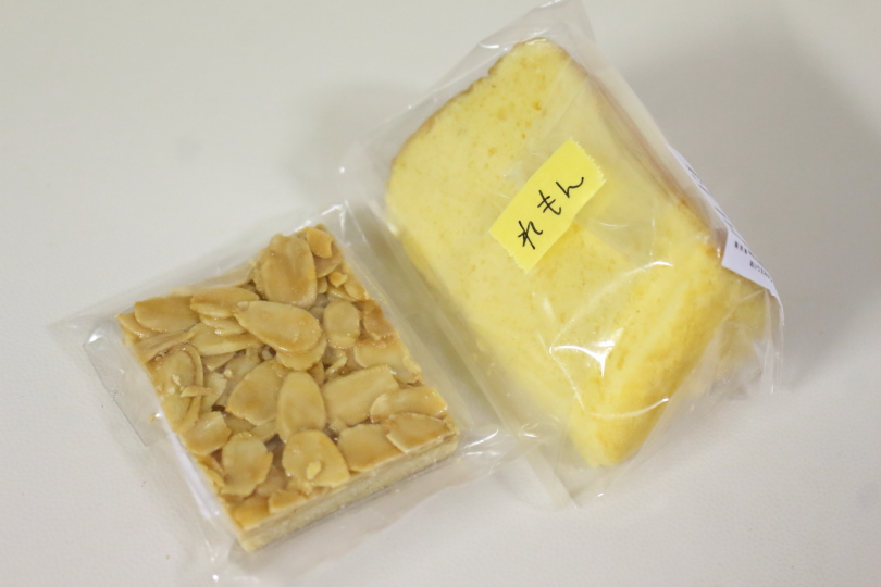 あいうえおかしの米粉フロランタンとグルテンフリーシフォン